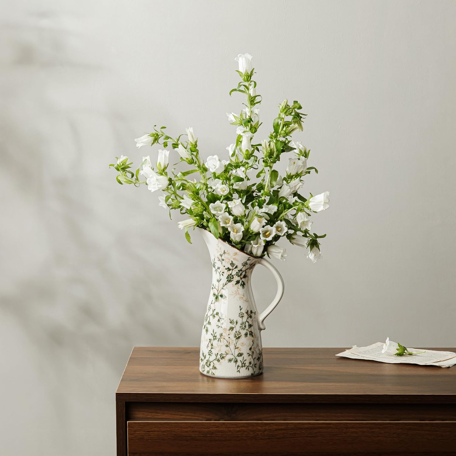 Rustic Farmhouse Floral Vase for Wedding Centerpiece, Coffee Table, Living Room, Kitchen, Mantel, Bookshelf, Entryway